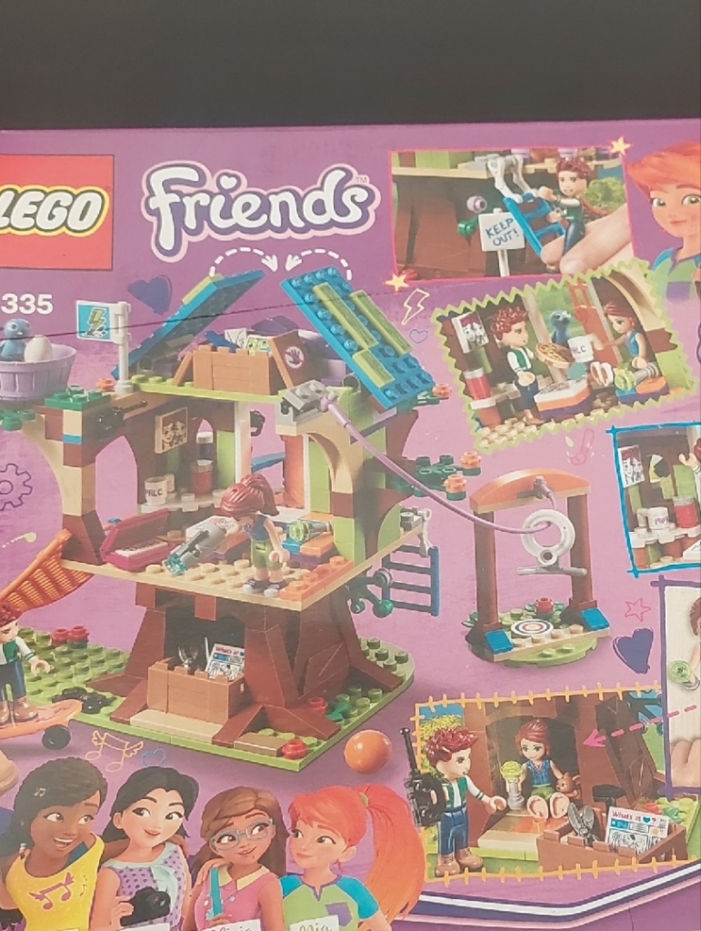 Lego Friends Purple and Teal Treehouse Playset
